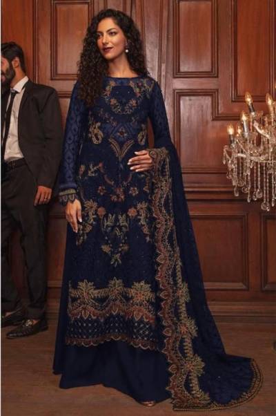 DN 1316 BY SAGAR IMPEX DESIGNER GEROGETTE SALWAR SUIT WHOLESALER IN INDIA